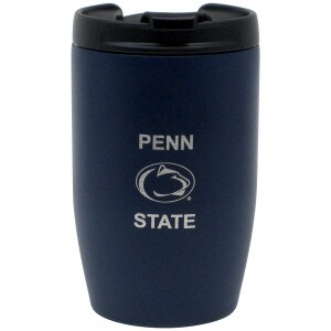 navy tumbler with etched Penn State and Athletic Logo